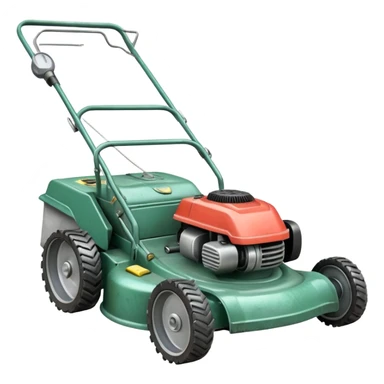 pencil drawing of a lawn mower sticker