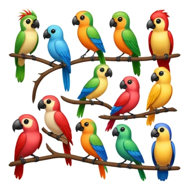 tropical animals sticker