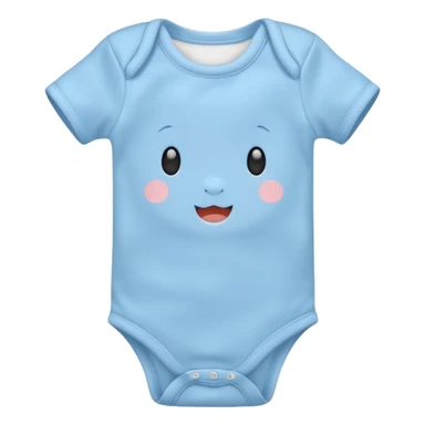 Plain pastel blue baby's onesie shirt  sticker