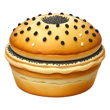 Poppy seed pastry sticker