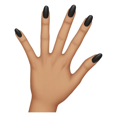 Black nails sticker