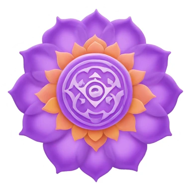 Sahasrara chakra detailed sticker