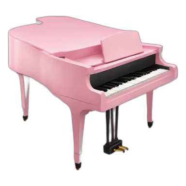 Un piano de color rosa sticker