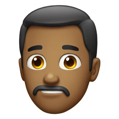 Attitude face emoji looking to the side  sticker