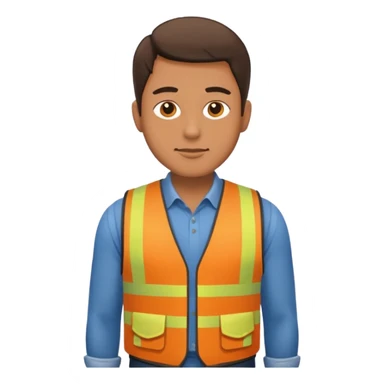man in vest sticker