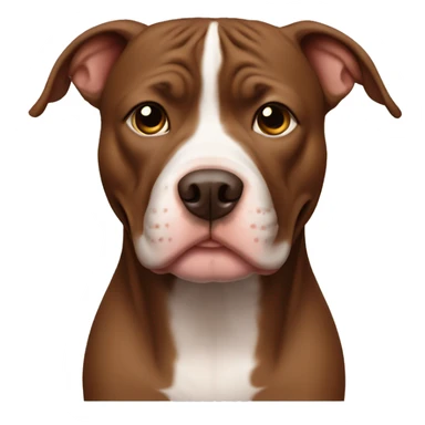 All brown Pitbull sticker