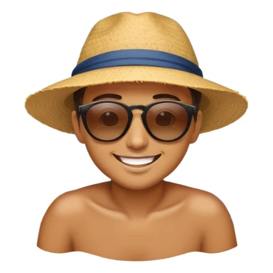 egg relaxing on the beach and sm sticker