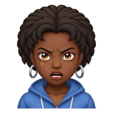 tsion angry black girl ragebait sticker