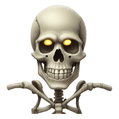 Skeleton giga chad sticker