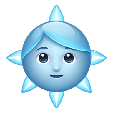 A light blue ray sticker