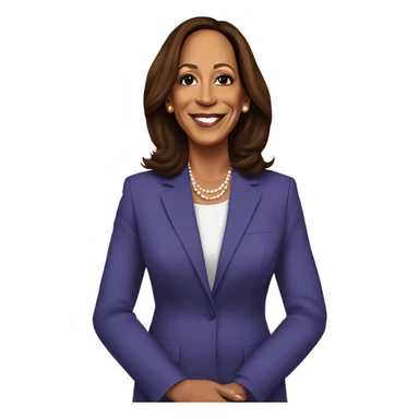 Kamala Harris as an Easter bunny sticker
