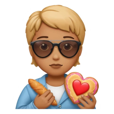 🍞🥐🇫🇷🥖🧀🍩😎🥺❤️🔮 combine every one of those emojis sticker