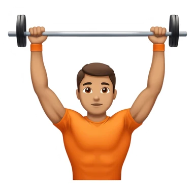 guy with orange shirt doing chin ups sticker