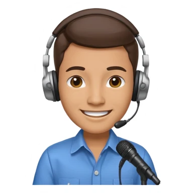 Un locutor de radio sticker