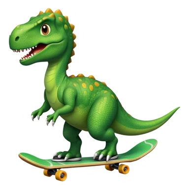 Dinosaur riding a Skateboard  sticker