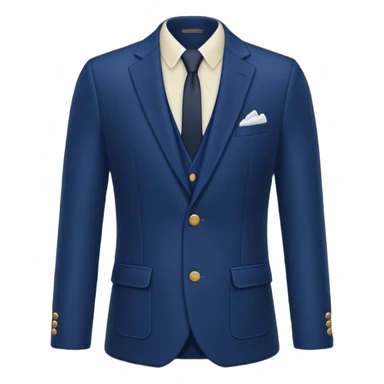 plain isolated dark blue blazer sticker