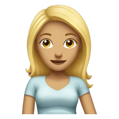 Blonde girl taking it easy on a couch sticker