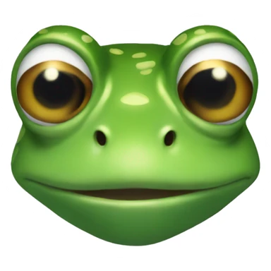 Frog head nod sticker