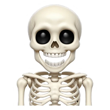 Skeleton laughing  sticker