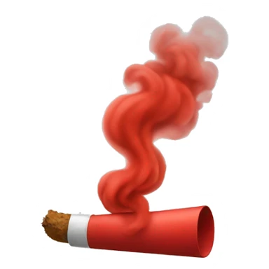 Red smoke sticker