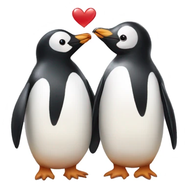 Two penguins in love  sticker