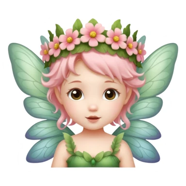 baby girl fairy sticker