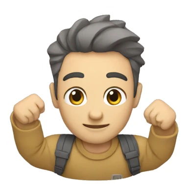 PERSONA LEVANTANDO EL BRAZO PUÑO CERRADO  sticker