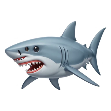 Shark with a blunt in its mouth sticker