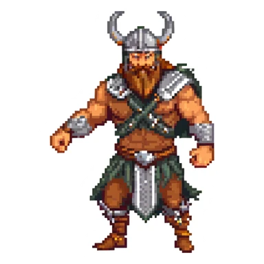dancing viking sticker