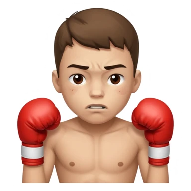 young boy professional boxer knocked out cold sticker