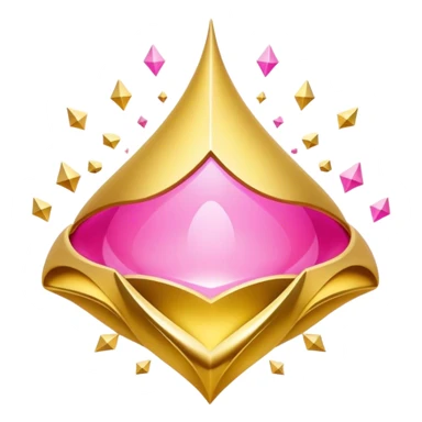 belief gold pink sticker