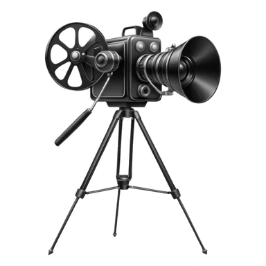 movie camera setup sticker