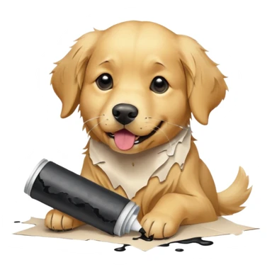 Dog ate homework  sticker