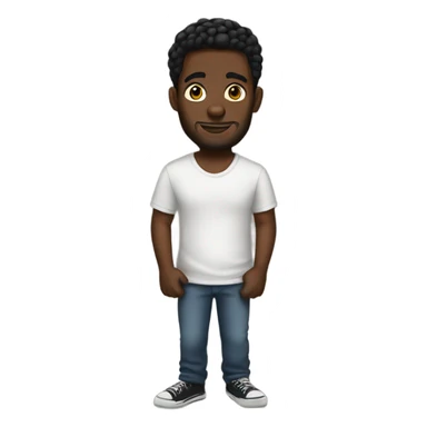 black guy with tattoos sticker