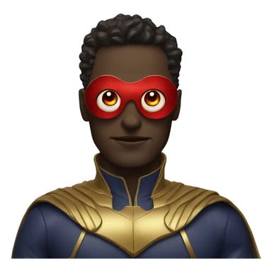 homelander with laser red eyes sticker