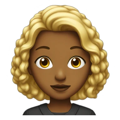 Judging girl sticker