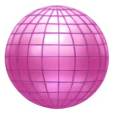 baby pink disco ball sticker