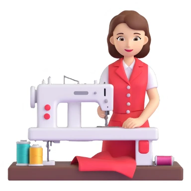 tailor sewing machine sticker