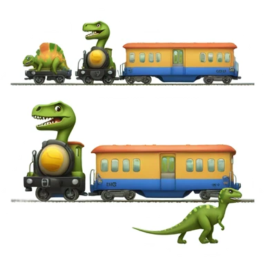 Dinosaur that is a train sticker
