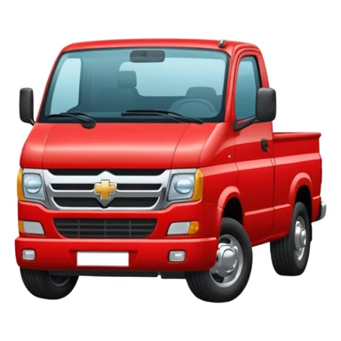 A new red truck with a "TIR" plate sticker