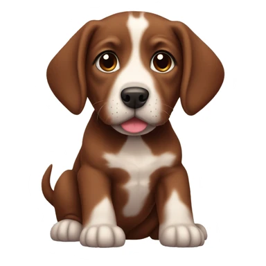 Bordeaux dog puppy sticker
