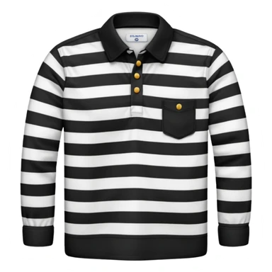 black and white striped shirt, just the shirt french sticker