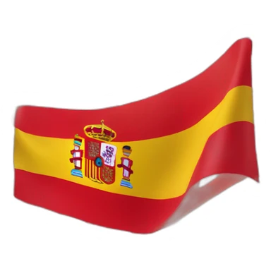 Flag of spain 3d sticker