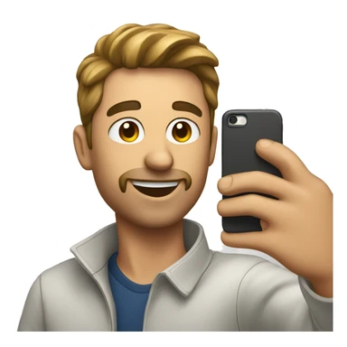  man taking a selfie sticker