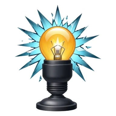 exploding spotlight sticker
