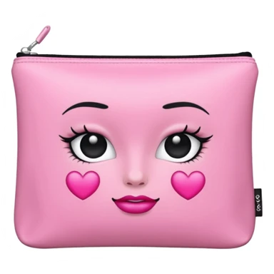 Necesserie de maquiagem rosinha sticker