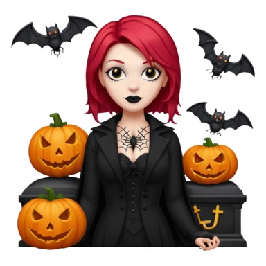 Chris motionless  🕸🦇🎃🥀⚰️🖤🪦🎶🎤👩‍🦰 sticker