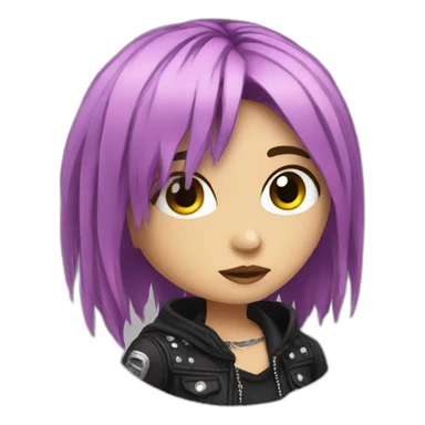 emo girl with a passion for punk sticker