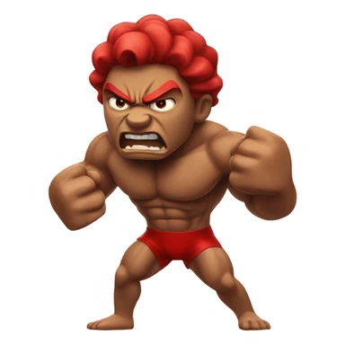 Angry red hulk sticker