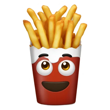 Papas fritas con ketchup  sticker